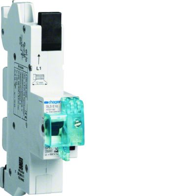MCB SLS Wyłącznik nadprądowy selektywny 1P E 16 A szyny Cu 40-12x5/10mm HTS116E HAGER (HTS116E)