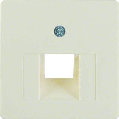 BERKER Płytka czołowa do gniazda przyłączeniowego UAE kremowy 146802 HAGER (146802)
