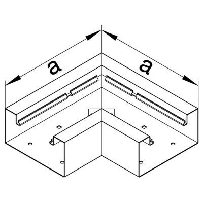 tehalit.BRS Kąt płaski 65x130 stalowy ocynkowany BRS651305VERZ HAGER (BRS651305VERZ)