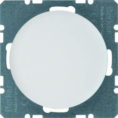 BERKER R.1/R.3 Zaślepka z płytką czołową biały połysk 10092089 HAGER (10092089)