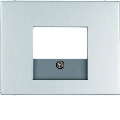BERKER K.5 Płytka czołowa do gniazda głośnikowego i gniazda ładowania USB aluminium 10357003 HAGER (10357003)