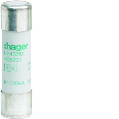 Wkładka bezpiecznikowa cylindryczna CH-14 14x51mm aM 32A 500VAC LF432M HAGER (LF432M)