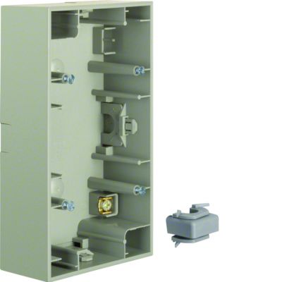 BERKER K.5 Puszka natynkowa podwójna pionowa stal szlachetna lakierowana 10427004 HAGER (10427004)