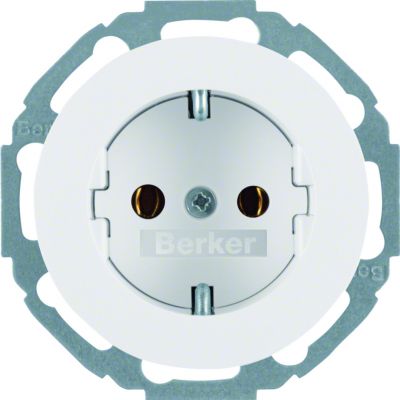 BERKER R.classic Gniazdo SCHUKO biały 41452089 HAGER (41452089)
