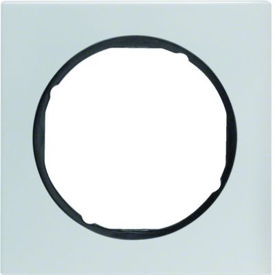 BERKER R.3 Ramka pojedyncza aluminium/czarny 10112284 HAGER (10112284)