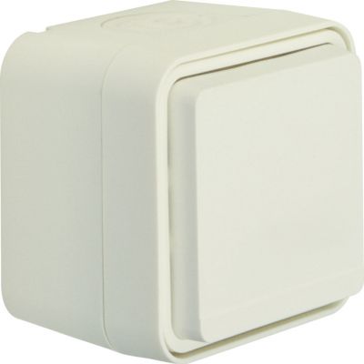 BERKER W.1 Gniazdo z uziemieniem 2P+Z kompletne IP55 biały 6768813512 HAGER (6768813512)