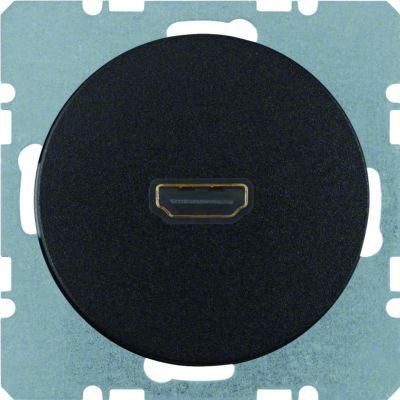 BERKER R.1/R.3 Gniazdo HDMI czarny 3315422045 HAGER (3315422045)