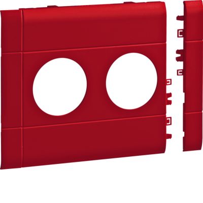 tehalit.WA Maskownica podwójna ABS bezhalogenowy 120mm czerwony GB120203020 HAGER (GB120203020)