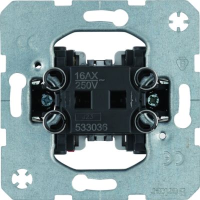 BERKER one.platform Łącznik 1-klawiszowy uniwersalny (schodowy) mechanizm samozaciski 533036 HAGER (533036)