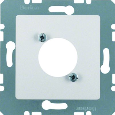 BERKER B.Kwadrat/B.7 Płytka czołowa do gniazd XLR aluminium 14121404 HAGER (14121404)