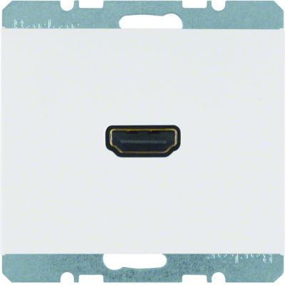 BERKER K.1 Gniazdo HDMI z przyłączem 90st biały 3315437009 HAGER (3315437009)