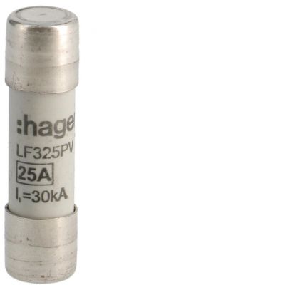 Wkładka bezpiecznikowa cylindryczna CH-10 10x38mm gPV 25A 600VDC LF325PV HAGER (LF325PV)