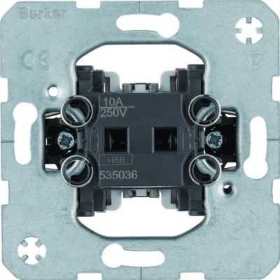 BERKER one.platform Łącznik 1-klawiszowy przyciskowy zestyk zmienny 535036 HAGER (535036)