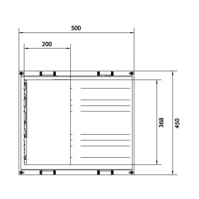 univers N Podzespół rozstaw 60mm3-pol.8xNH00listw.450x500mm odpływ dół UE32B8N HAGER (UE32B8N)