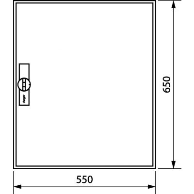 univers Obudowa FW pusta IP44 kl.II 650x550x160 FWB42D HAGER (FWB42D)