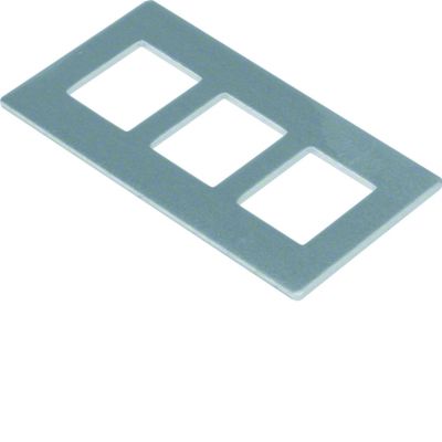 tehalit.GB-EG Płytka montażowa GTVD2/300 3xRJ45 20,1x14,8 aluminium GTVDM053 HAGER (GTVDM053)