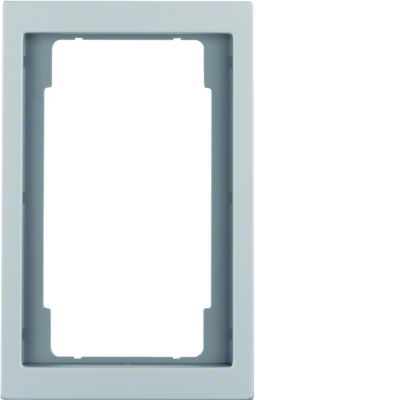 BERKER K.5 Ramka z dużym wycięciem aluminium 13097003 HAGER (13097003)