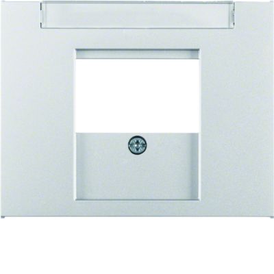 BERKER K.5 Płytka czołowa do gniazda głośnikowego aluminium 6810347003 HAGER (6810347003)