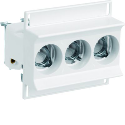 Gniazdo bezp. ceram. D01/3 E14 3P 3168/3VR 16A 400VAC TS35 zac.pałąk. 4mm2 LD01K16-3AS HAGER (LD01K16-3AS)
