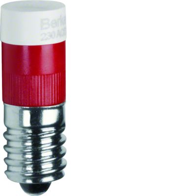 BERKER Żarówka LED E10 czerwony 167801 HAGER (167801)