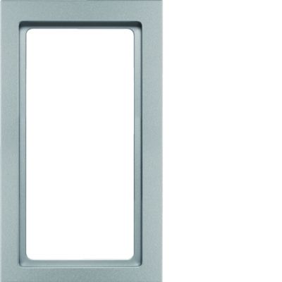 BERKER Q.3 Ramka z dużym wycięciem aluminium aksamit lakierowana 13096094 HAGER (13096094)