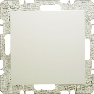 BERKER B.Kwadrat/S.1 Zaślepka z płytką czołową z cokołem i pazurkami krem 6710098982 HAGER (6710098982)