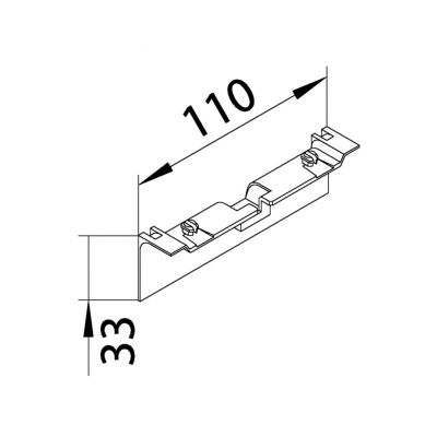 tehalit.SL Maskownica nośnika 20x80 czarny SL20080A9011 HAGER (SL20080A9011)