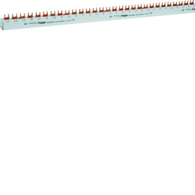 Szyna grzebieniowa widełkowa pozioma L1L2L3N L1N L2N L3N L2N 12mm2 80A 58M (KDN450E)