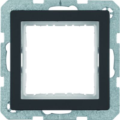 BERKER Q.x Zestaw adaptacyjny do modułów systo 45x45mm antracyt aksamit lakierowana 14406086 HAGER (14406086)