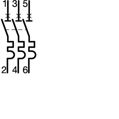 MCB Wyłącznik nadprądowy Icu=50kA 3P C63A HMX363 HAGER (HMX363)