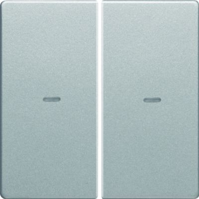BERKER KNX e/s Q.x Klawisze z soczewką do modułu przycisku podwójnego aluminium aksamit lakierowana. 80960321 HAGER (80960321)