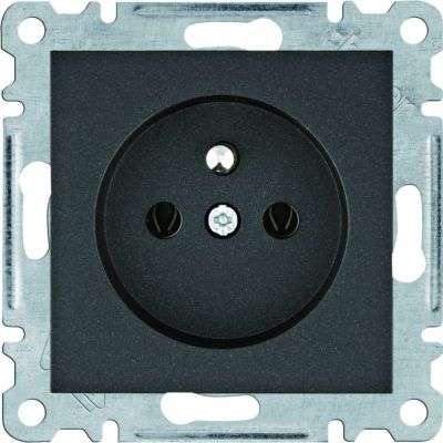 lumina Gniazdo zasilające z uziemieniem 16A 250VAC czarny WL1023 HAGER (WL1023)