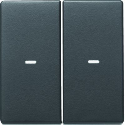 BERKER KNX e/s Q.x Klawisze z soczewką do modułu przycisku podwójnego antracyt aksamit lakierowana. 80960326 HAGER (80960326)