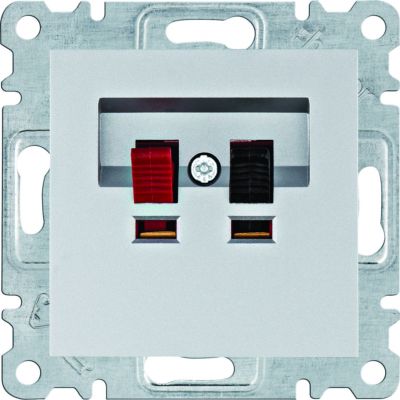 lumina Gniazdo głośnikowe, srebrny (WL3312)