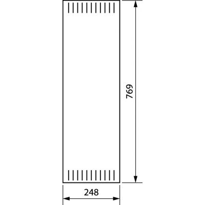 univers Drzwi FW lewe perforowane RAL9010 dla obudowy wys.800 x szer.800mm FZ011NV HAGER (FZ011NV)
