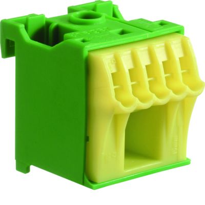 QuickConnect Blok samozacisków ochronny zielony 1x16+5x4mm2 szer. 30mm KN06E HAGER (KN06E)