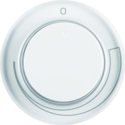 BERKER R.1/R.3 Płytka czołowa z pokrętłem do regulatora obrotów biały 11372079 HAGER (11372079)