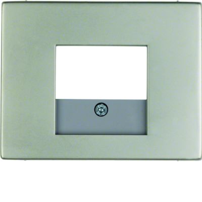 BERKER K.5 Płytka czołowa do gniazda głośnikowego i gniazda ładowania USB stal szlachetna 10357004 HAGER (10357004)