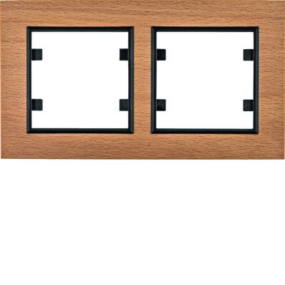 lumina passion Ramka podwójna pozioma drewno buk WL9225 HAGER (WL9225)