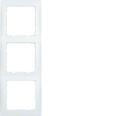 BERKER S.1 Ramka potrójna biała mat 10139909 HAGER (10139909)