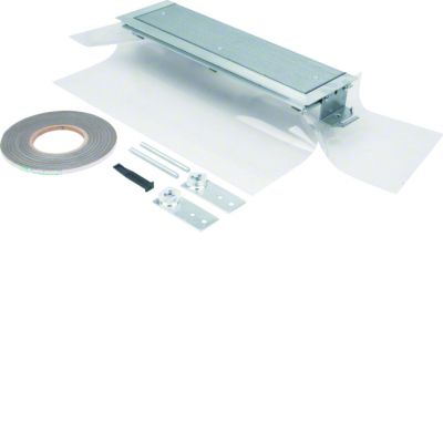 tehalit.BK Końcówka kanału boczna folia ochronna BKFD 400x(45-70)mm stal BKFDE400045 HAGER (BKFDE400045)