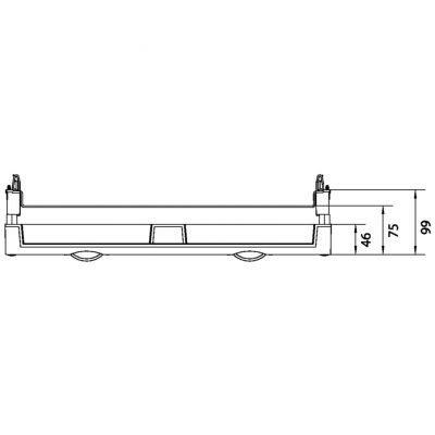 univers N 300x500mm podzespół dla wyłączników mocy H3+ 2xP250 (UK22LH1)