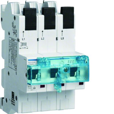 MCB SLS Wyłącznik nadprądowy selektywny 3P E 35 A szyny Cu 40-12x5/10mm HTS335E HAGER (HTS335E)