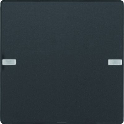 BERKER KNX e/s Q.x Przycisk pojedynczy z polem opisowym z diodami LED RGB i czujnikiem temperatury antracyt 80141326 HAGER (80141326)