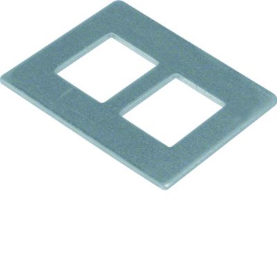 tehalit.GB-EG Płytka montażowa GTVD2/300 2xRJ45 19,3x14,8 aluminium GTVDM012 HAGER (GTVDM012)