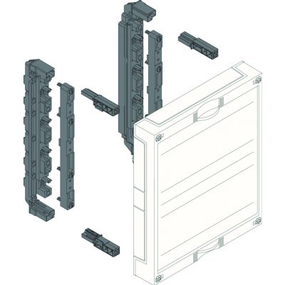 univers N Blok dla szyn zbiorczych poziomych 12/20/30x5/10mm 60mm 4-pol. 300x250mm UE21E0 HAGER (UE21E0)