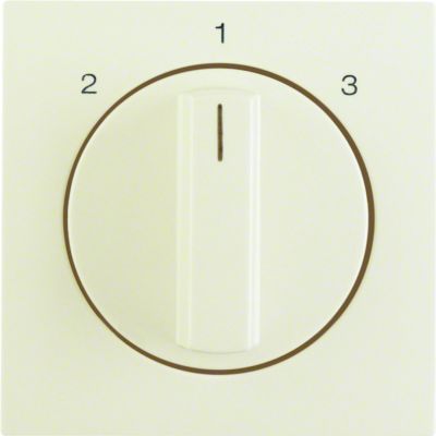 B.Kwadrat Płytka czołowa z pokrętłem do łącznika 3-poz. bez pozycji  0  krem poł (1084898200)