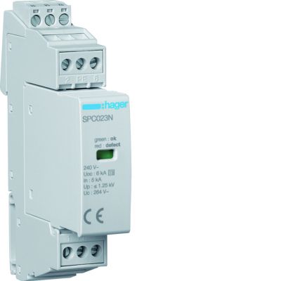 SPD T3 2P sieć TN-S In=3kA Up?1,25kV styk (SPC203N)