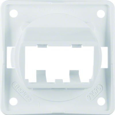 BERKER Integro Flow Płytka nośna do 2 modułów MINI-COM biały 945592509 HAGER (945592509)
