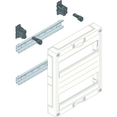 univers N HC 300x250mm zestaw do zabudowy aparatury modułowej 2x12 M UC21MG HAGER (UC21MG)